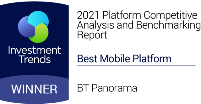 Investment Trends award for Best Client Portal