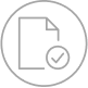 form with tick icon
