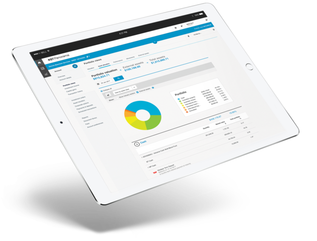 Panorama platform shown on a screen